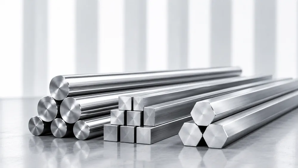 Stainless steel round, square and hexagonal bars